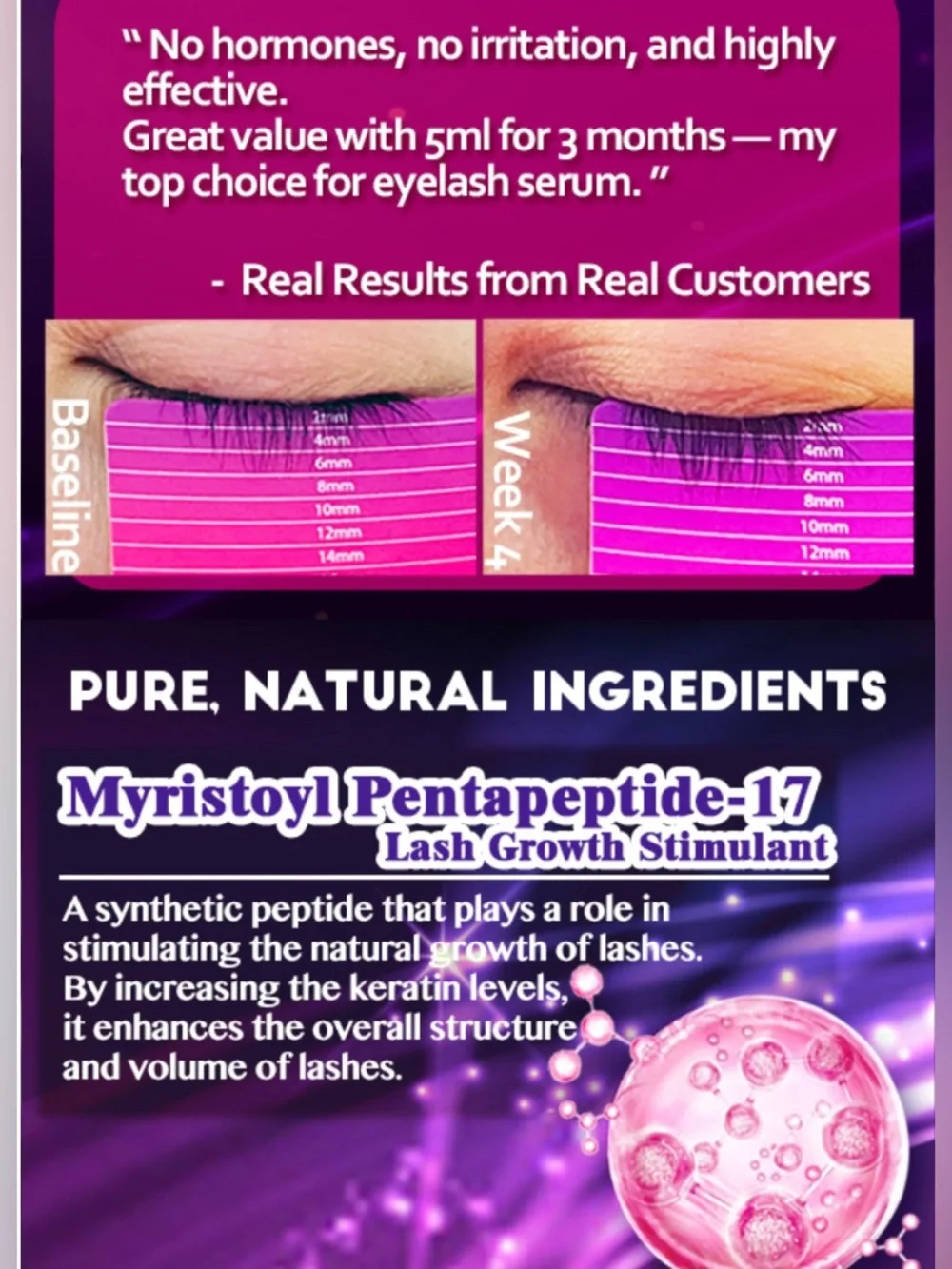 Rennelyn Advanced Lash Serum- 2 Month Supply- Exp 10/2027